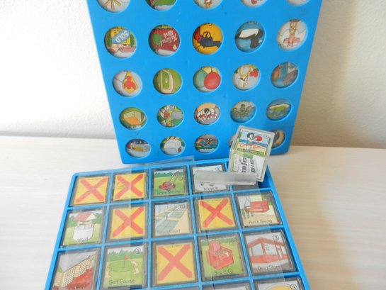Vintage 2 Sets Of 1980 J&J Cube Blocks Game   (DL45)