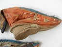 Vintage Chinese Embroidered Lotus Foot Shoes  Figure With Bird On Nest  (DP89)