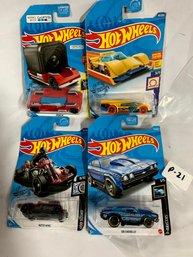 Lot Of 4 Hot Wheels Cars (P-21)