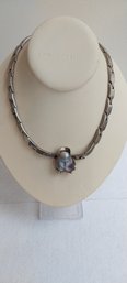 Sterling And Abalone Choker (C-22)