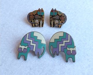 (2) Pair Of Laurel Burch Earrings (P-10)