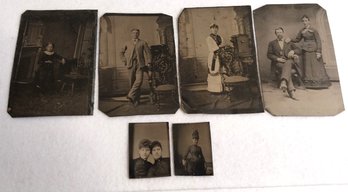 6 Unframed Tintypes (E-32)