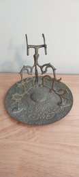 Repro Tiffany Alhambra Gilded Bronze Hand Mirror Stand (P-50)