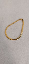 14K Gold Herringbone Bracelet (E-6)