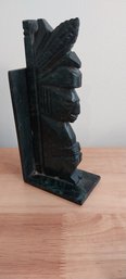 Carved Green Stobe Aztec Statue (P-82)