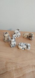 (5) Vintage Japanese Animal Netsuke Beads  (P-96)
