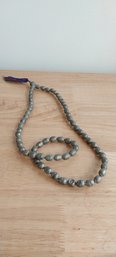 Brass Bead Necklace Wit Tassel (P-108)