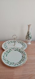 (3) Pieces Of Lenox Holiday China (ED41)