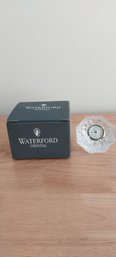 Waterford Crystal Diamond Paperweight Clock (ED45)