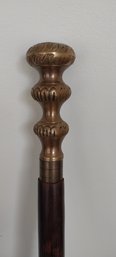 Vintage Walking Stick With Brass Handle (P-210)