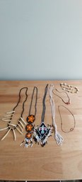 Lot Of (7) Pieces Of Assorted Ethnic Necklaces (P-215)