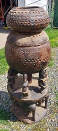 Burkino Faso: Dogon Fetish Figure Wooden 'Box' PG5