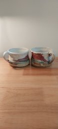 (2) Swick Art Studio Mug Bowls (ED78)