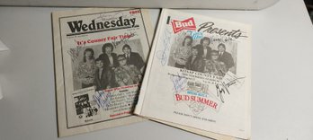 (2) The Guess Who Autographed Programs (EE49 B5)