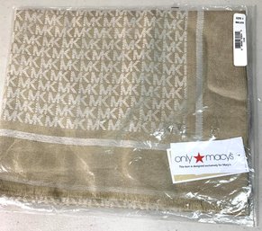 MK Michael Kors Logo Camel Scarf From Maceys BNWT   (DE41)