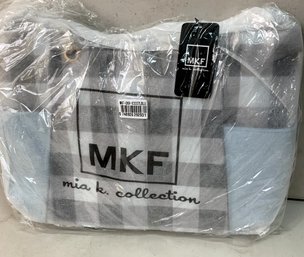 MKF Mia K Farrow Blue Check Bonita Bag  BNWT   (DE48)