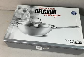 Tools Of The Trade Belgique Classic Wok With Lid  Open Box   (C18)