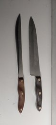 (2) Cutco Wooden Handled Knives (EE80 B9)