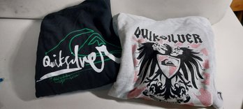 (2) New Quiksilver Sweatshirts (EE89 B9)