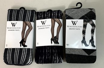 Vintage 3 Piece Lot Of Worthington Tights BNWT    (DE56)