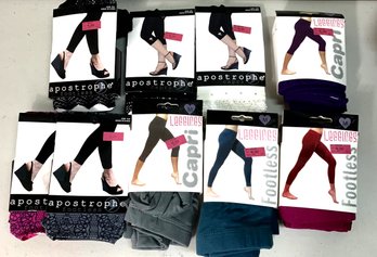 Vintage Lot Of Apostrophe And Tri Coastal Leggings And Capri Leggings  BNWT  (DE58)