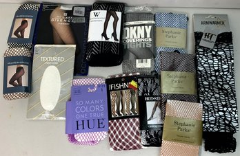 Vintage Lot Of Fishnet Pantyhose, 1 Pair Armwarmers, 3 Pairs Trouser Socks  BNWT  (DE64)