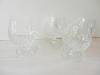 Vintage 4 Schott Zwiesel Crystal Brandy Snifter Glasses  (DL61)