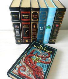 Lot 7 Canterbury Classics Tooled Leather Books - Lovecraft Tales Of Horror  (DE21)