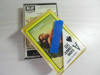 Vintage Adult Content Working Audio Stag Cassette Tape And Playing Cards   (DE24)