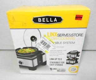 Bella Linx Serve N Store 2.5 Qt Slow Cooker BNIB   (D1)