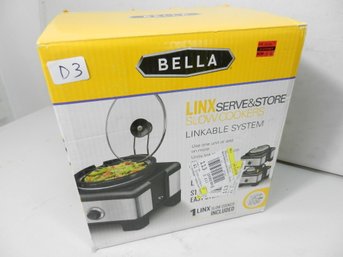 Bella Linx Serve N Store 2.5 Qt Slow Cooker BNIB   (D3)