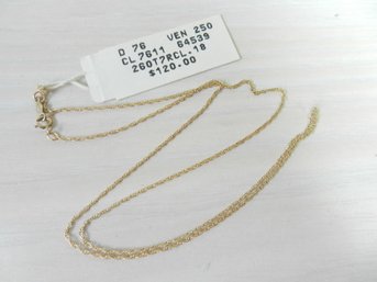 Vintage 10k Gold Chain BNWT  (DE80)