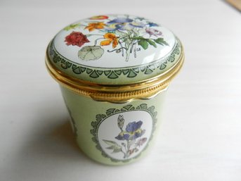 Vintage Halcyon Days Enamel Hinged Box Winterthurs   (DP5)