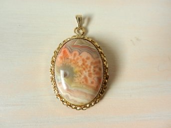 Vintage Gemstone Pendant With GF Mount  (DT52)