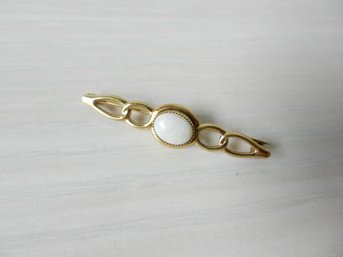 Vintage 14k Gold And Opal Brooch  (DT53)