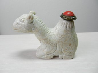 Vintage Carved Stone Camel Snuff Bottle    (DP24)