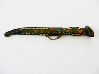 Vintage Middle Eastern Cloisonne Enamel Paper Knife   (DP99)