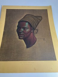 Vintage Original Tretchikoff Print - Zulu Girl Some Corner Damage