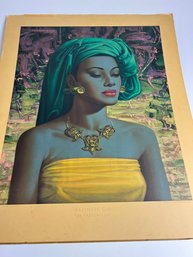 Vintage Original Tretchikoff Print - Balinese Girl Some Corner Damage