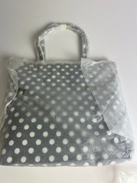 WB 1-4 Brand New Kate Spade Bon Shopper Black And White Polka Dot Tote Bag