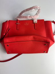 WB 5-13 Brand New Kate Spade Hayden Cedar Street Tote Red