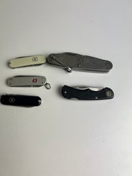 WB 16-3 Pocket Knife Lot - Wenger, Army, Western