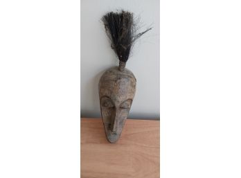 African Mask With Cultural Crested Hairstyle (P-194)