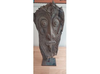 Papua New Guinea Carved Ancestor Head Fragment (P-204)