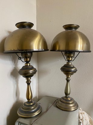Brass Mushroom Lamps