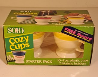 Vintage Solo Cozy Yellow White Cups New In Box Old Stock Unused