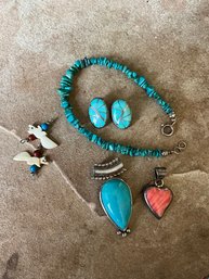 Turquoise Jewelry Lot