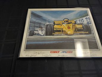 Indy Car World Series Cart PPG Signed & Numbered Print