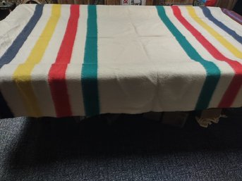 4 Point Vintage Stripe Wool Blanket
