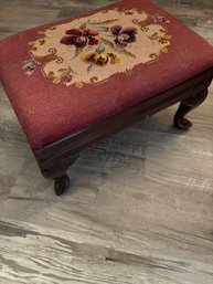 Needlepoint Footstool